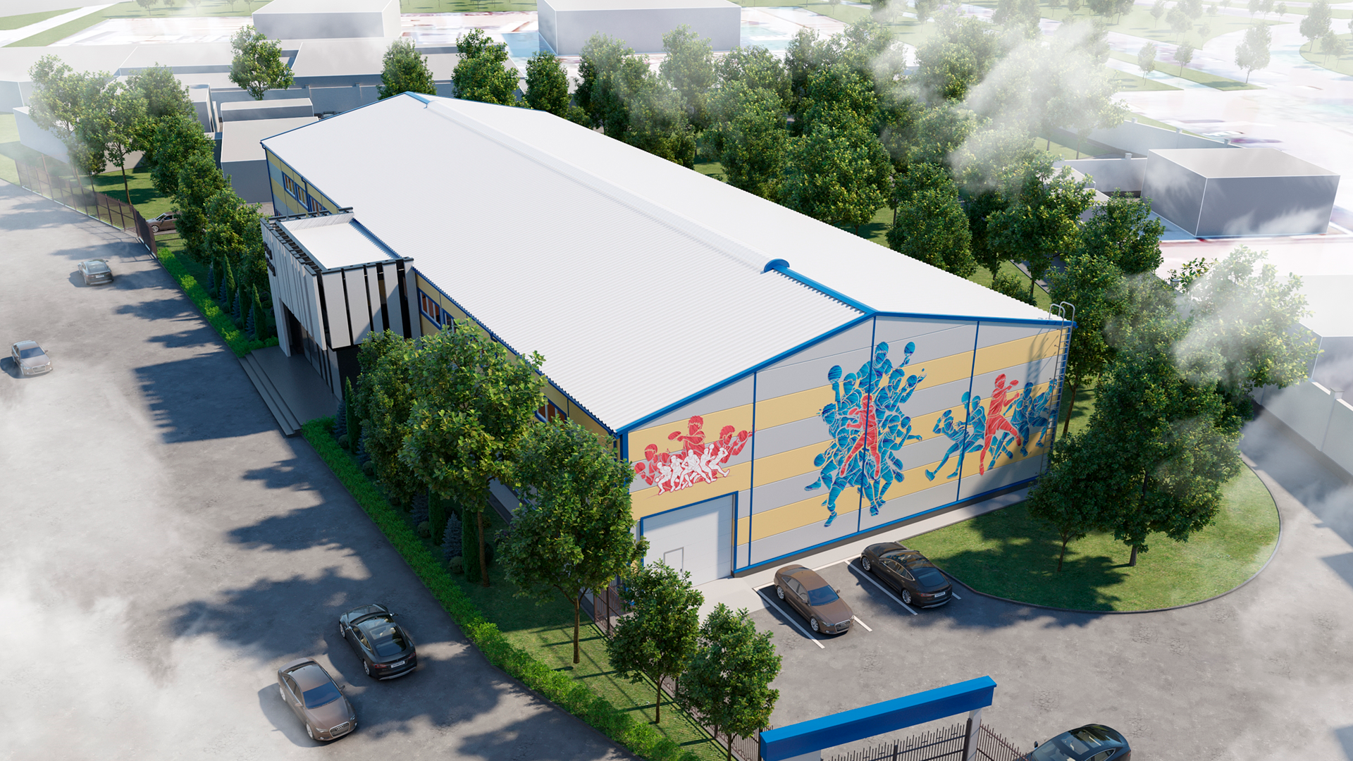 199. Быстровозводимый спортивный зал 24Ш х 62Д х 6В из ЛСТК в г. Ташкент, Узбекистан  