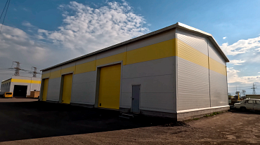 76. Быстровозводимый кузовной цех для ремонта еврофур 12 х 30 х 6 в г. Санкт Петербург, Россия